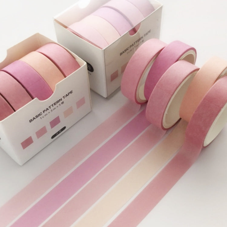 5rolls /Box 3m Washi DIY Decoration Handbook Tape Set