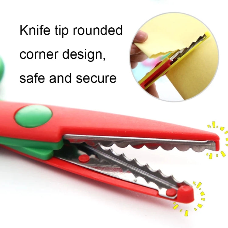 10pcs 5 Inch Children Safety Lace Scissors Kindergarten Fun DIY Photo Album Cutter