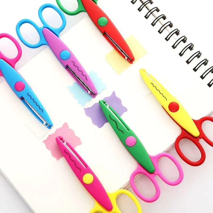 10pcs 5 Inch Children Safety Lace Scissors Kindergarten Fun DIY Photo Album Cutter