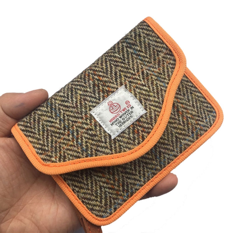 Small Tweed Car Key Remote Shielding Bag Double Layer Anti-theft Anti-magnetic RFID Bag