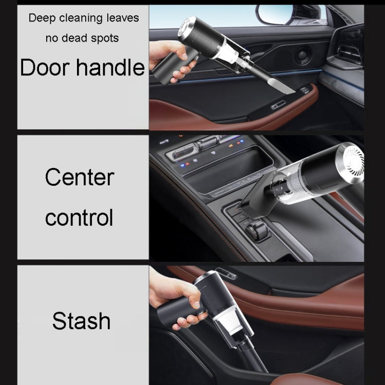 Automotive Household Small Vacuum Cleaner Car USB Charging Powerful Cleaning Tool, F6001