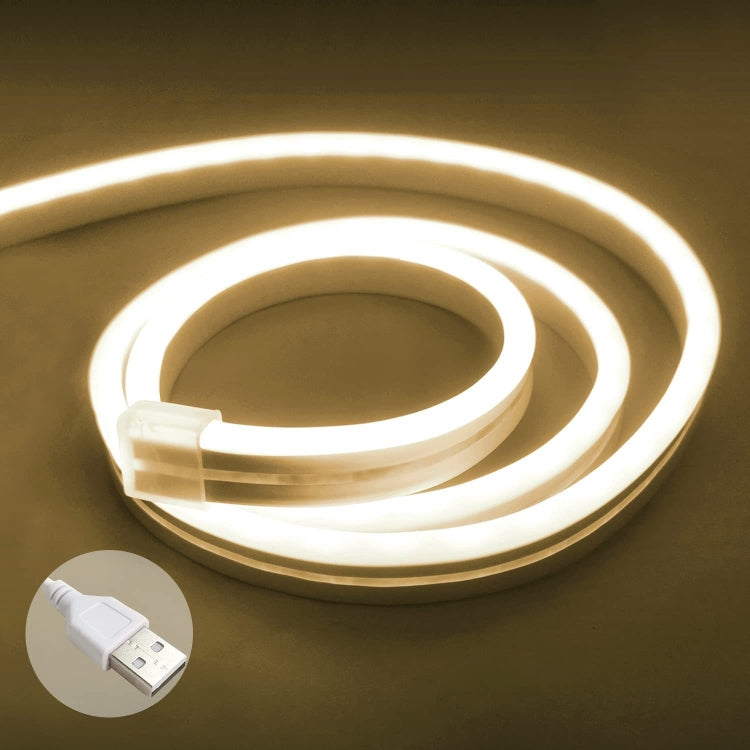 2m 5V LED Light Strip USB Flexible Neon Silicone Soft Strips Set