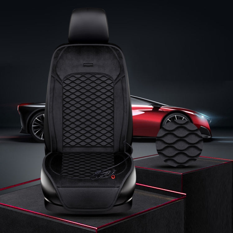 12V Car Winter Electric Heating Short Plush Seat Cushion