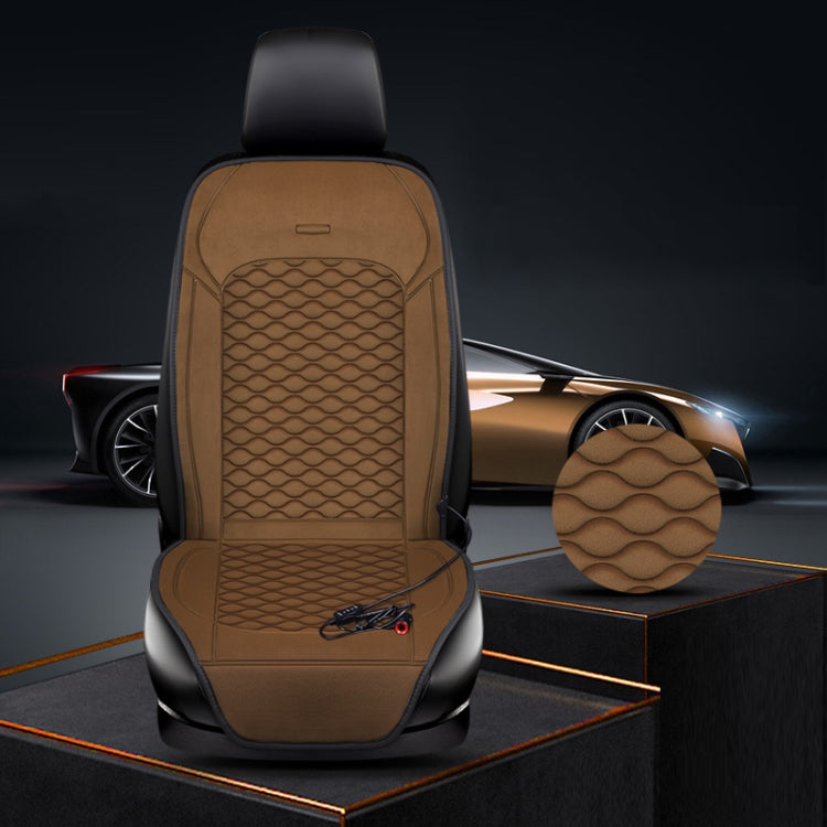 12V Car Winter Electric Heating Short Plush Seat Cushion