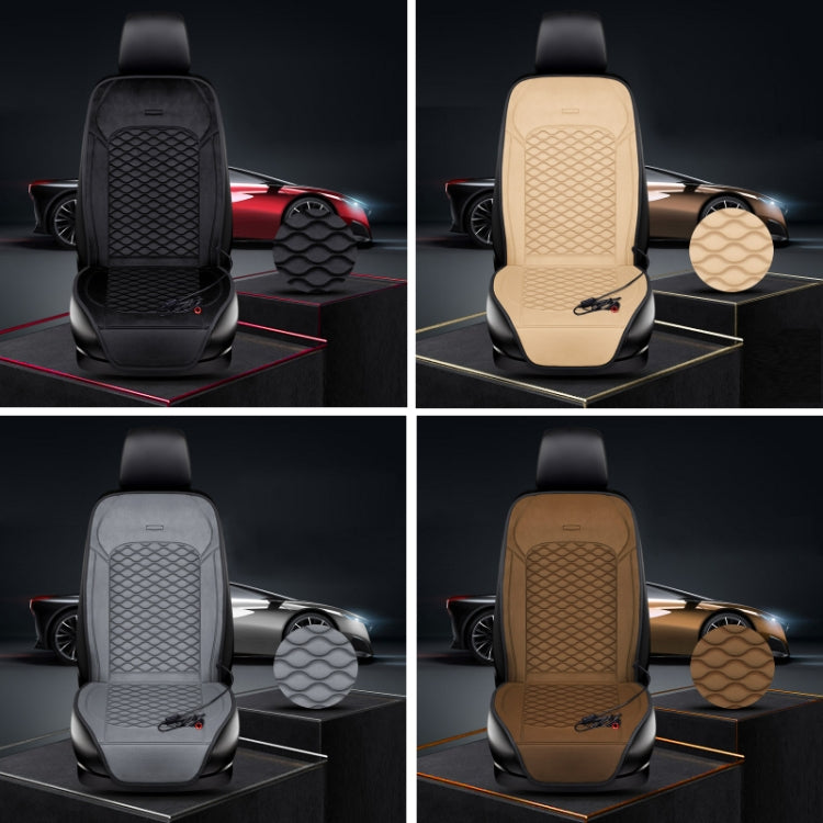12V Car Winter Electric Heating Short Plush Seat Cushion