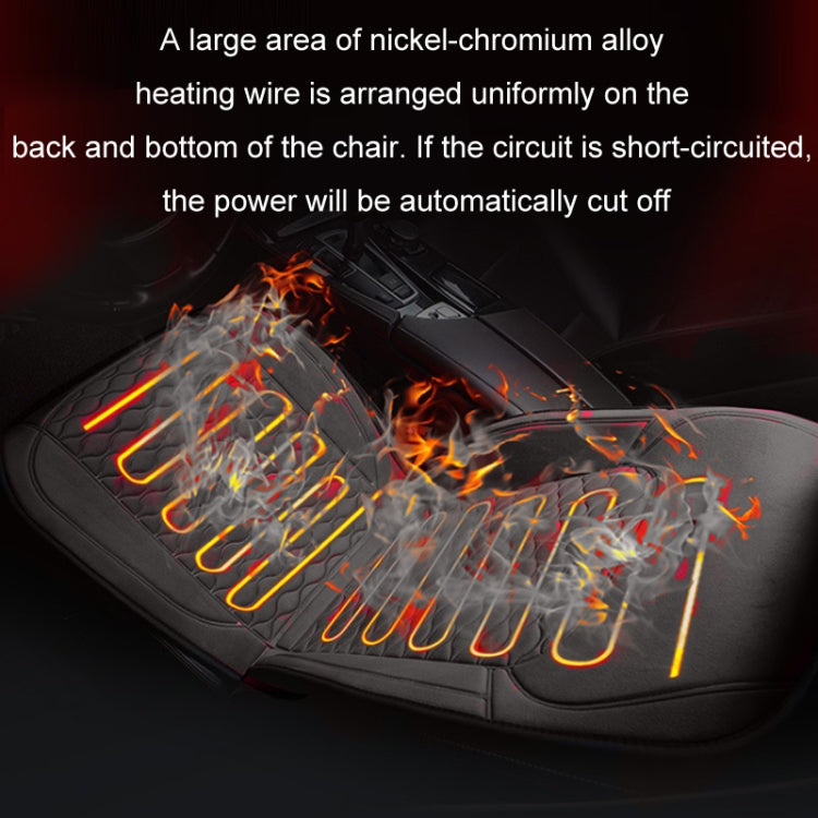 12V Car Winter Electric Heating Short Plush Seat Cushion