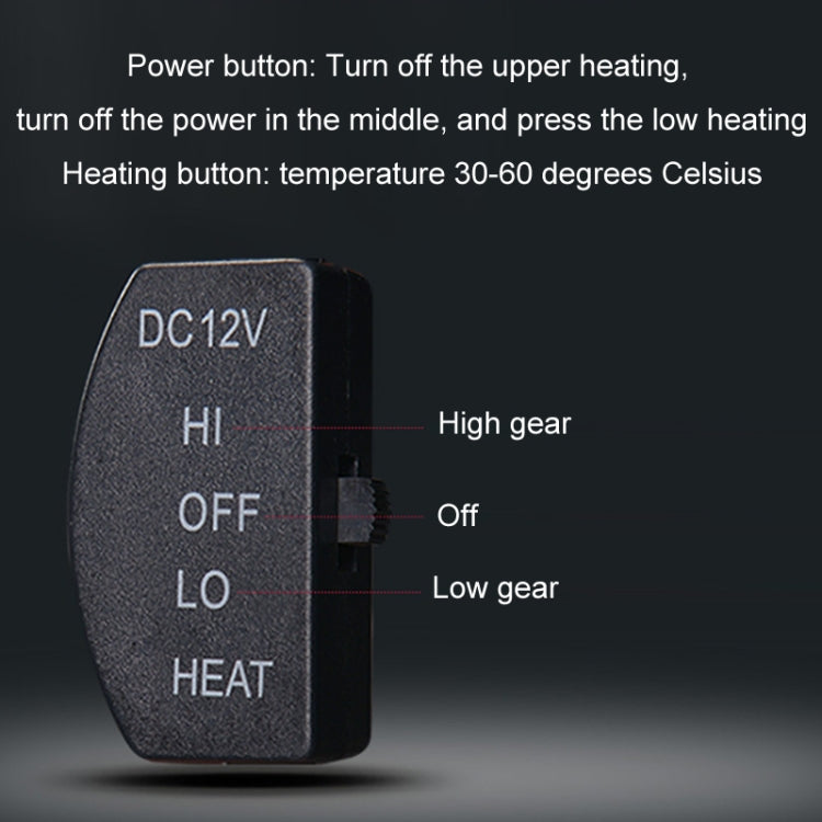 12V Car Winter Electric Heating Short Plush Seat Cushion