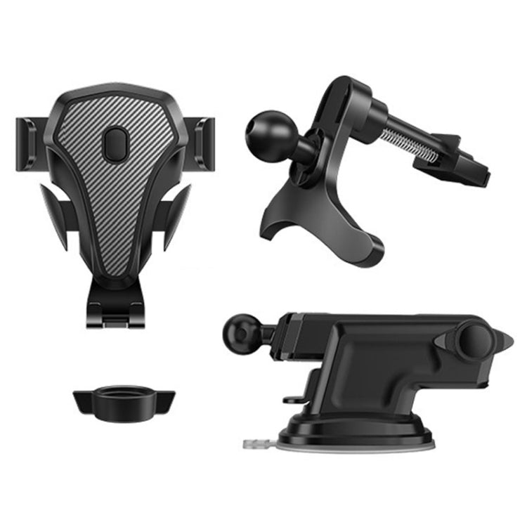 Carbon Fiber Automotive Phone Holder Car Navigation Bracket Telescopic Model