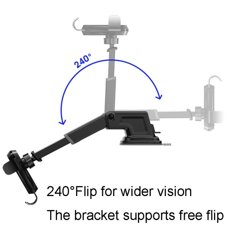 Carbon Fiber Automotive Phone Holder Car Navigation Bracket Telescopic Model