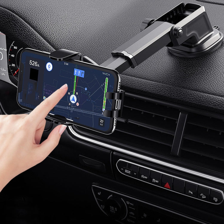 Carbon Fiber Automotive Phone Holder Car Navigation Bracket Telescopic Model