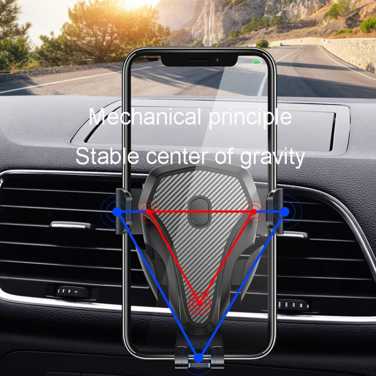 Carbon Fiber Automotive Phone Holder Car Navigation Bracket Telescopic Model