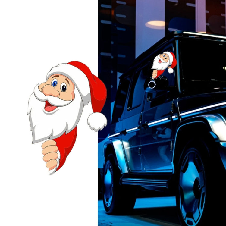 Santa Claus Elk Car Window Decorative Stickers Car Side Window Bumper Decal