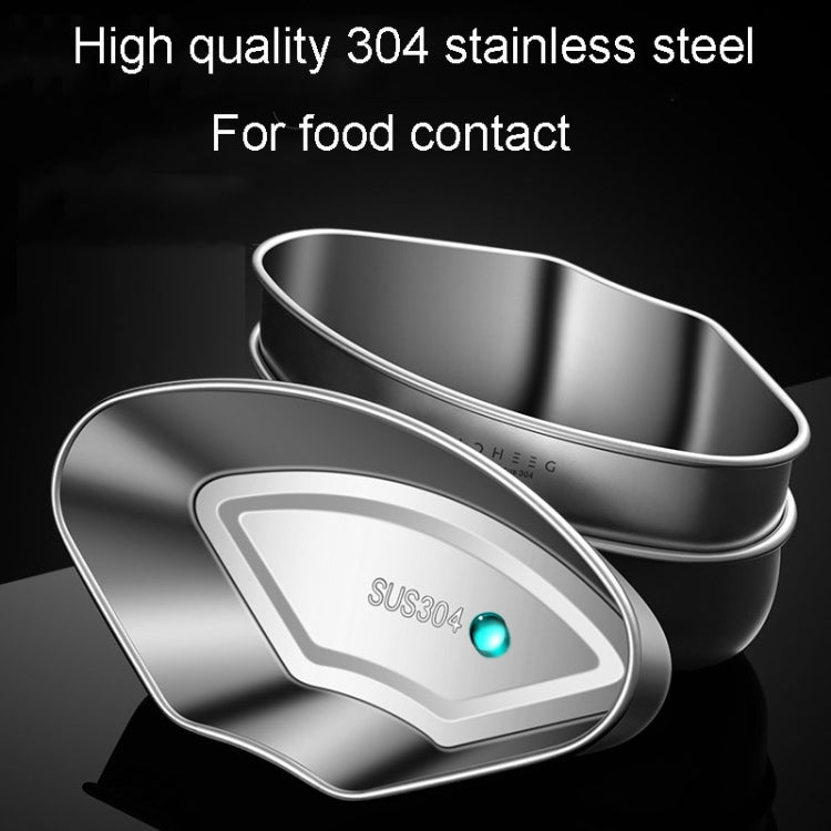 Kacheeg Stainless Steel Fan-Shaped Steamer Tray Household Childrens Supplementary Food Steampak