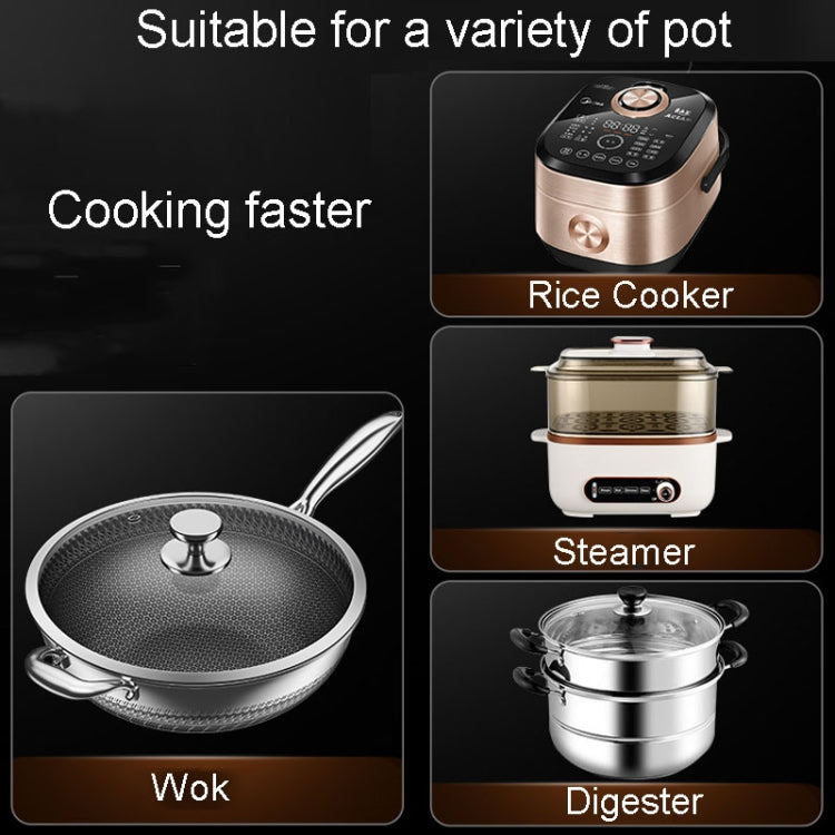Kacheeg Stainless Steel Fan-Shaped Steamer Tray Household Childrens Supplementary Food Steampak