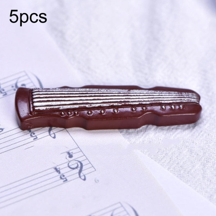 5pcs Micro Landscape Simulation Musical Instrument Resin Ornament Miniature Desktop Decoration