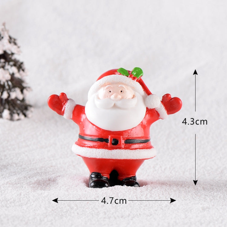 5pcs Christmas Decoration Accessories Micro Landscape Christmas Gift Resin Small Ornament