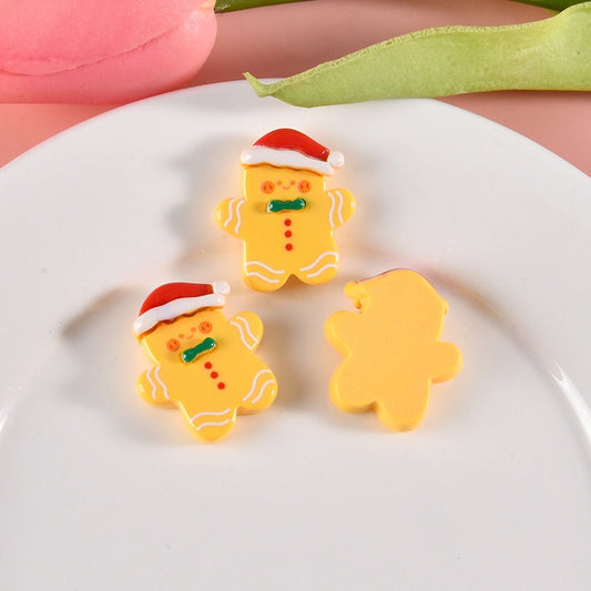 10pcs Christmas Mobile Phone Case Refrigerator Magnet Resin Accessories DIY Material