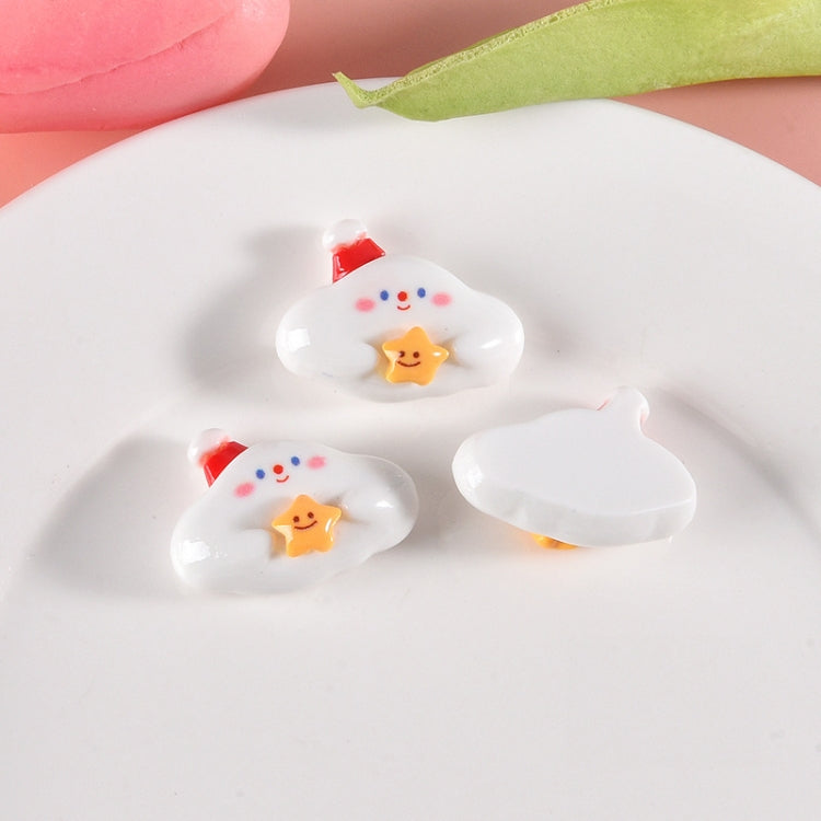 10pcs Christmas Mobile Phone Case Refrigerator Magnet Resin Accessories DIY Material