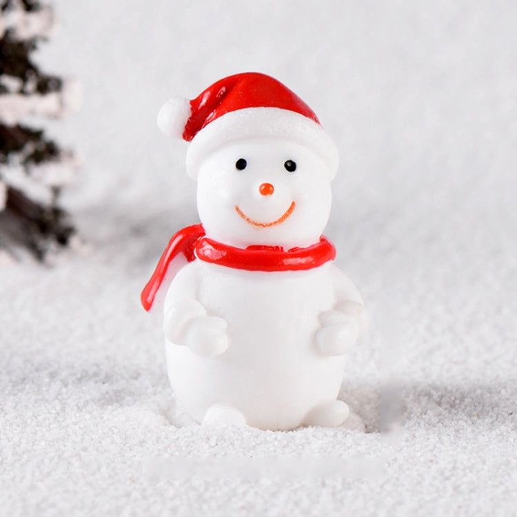 4pcs Christmas Micro Landscape Decorations Resin Craft Gifts Home Decoration Ornaments