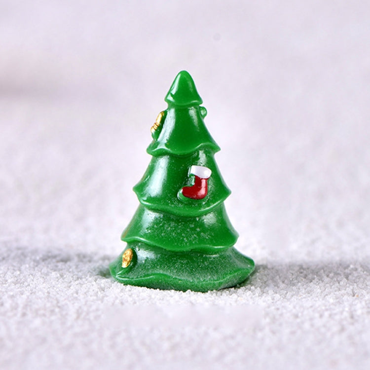 4pcs Christmas Micro Landscape Decorations Resin Craft Gifts Home Decoration Ornaments