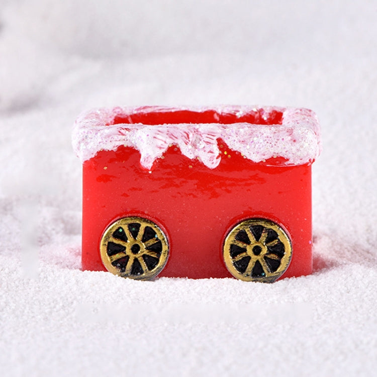 4pcs Christmas Micro Landscape Decorations Resin Craft Gifts Home Decoration Ornaments