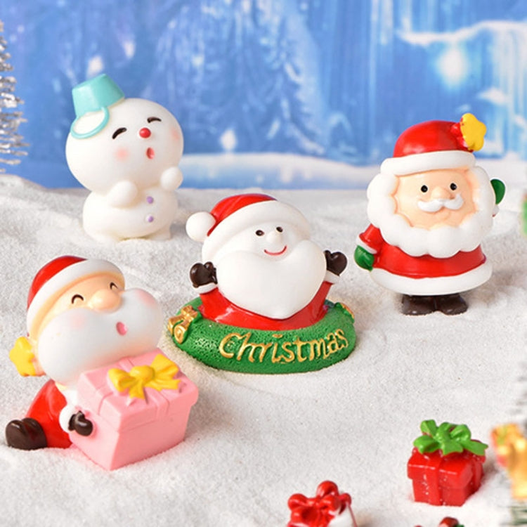 3pcs Christmas Lovely Micro Landscape Snow Ornament Decorative Accessories