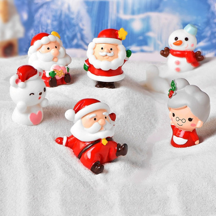 3pcs Christmas Lovely Micro Landscape Snow Ornament Decorative Accessories