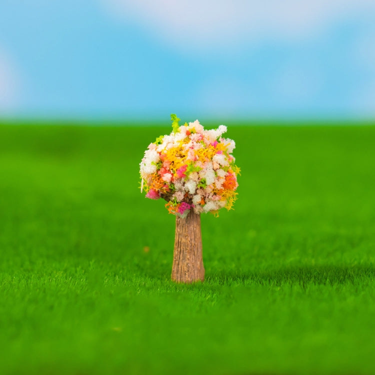 5pcs Micro-Landscape Simulated Green Trees Flowers DIY Gardening Ecological Ornaments