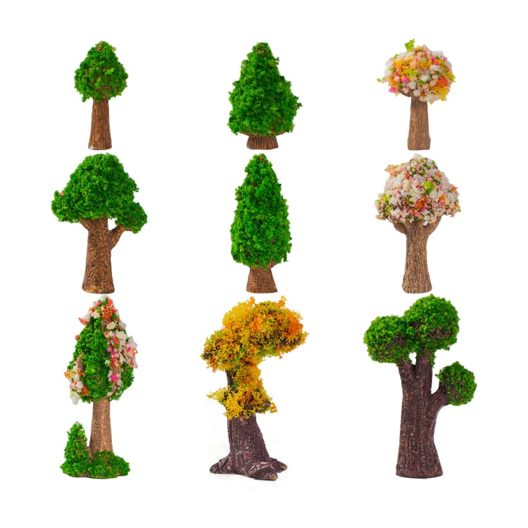 5pcs Micro-Landscape Simulated Green Trees Flowers DIY Gardening Ecological Ornaments
