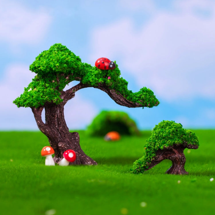 5pcs Micro-Landscape Simulated Green Trees Flowers DIY Gardening Ecological Ornaments