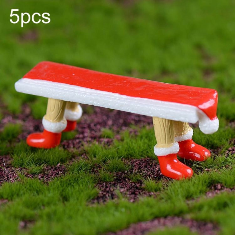 5pcs Christmas Decorations Resin Crafts Gifts Home Decorations Small Ornaments