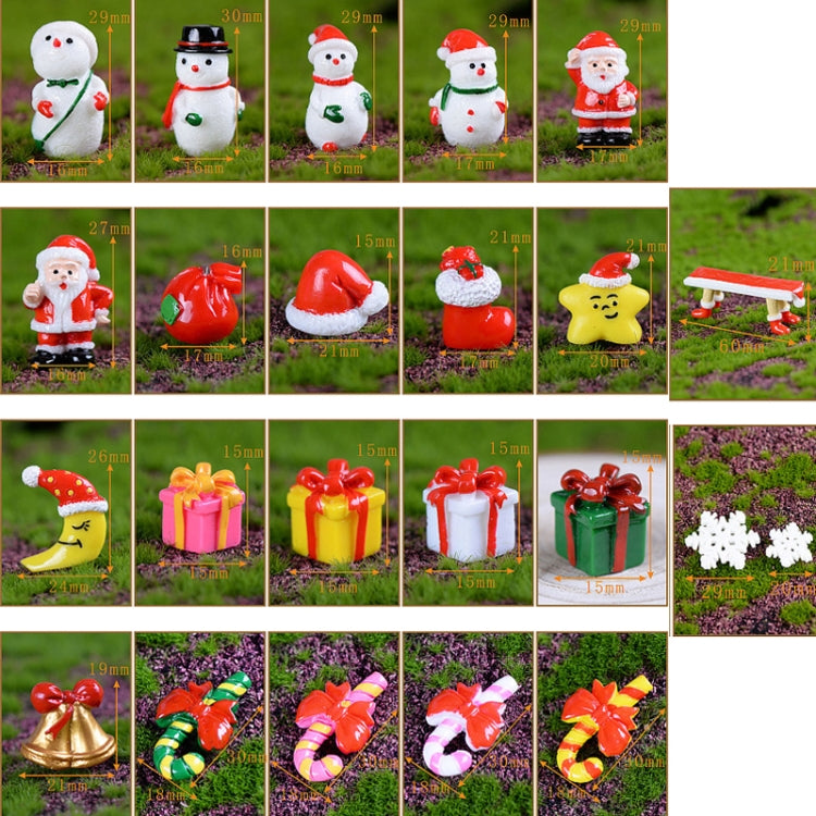 5pcs Christmas Decorations Resin Crafts Gifts Home Decorations Small Ornaments