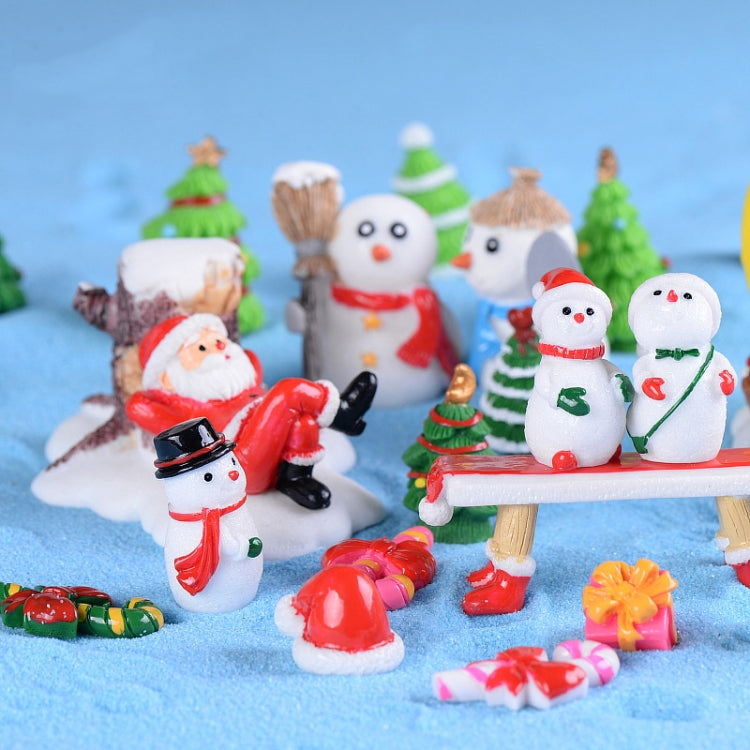 5pcs Christmas Decorations Resin Crafts Gifts Home Decorations Small Ornaments