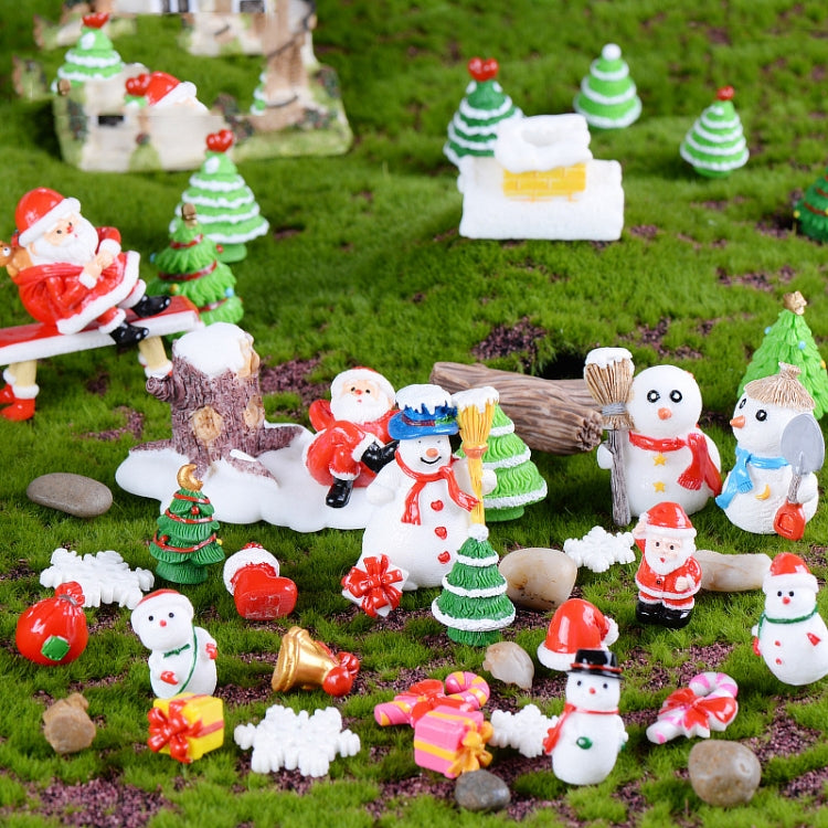 5pcs Christmas Decorations Resin Crafts Gifts Home Decorations Small Ornaments