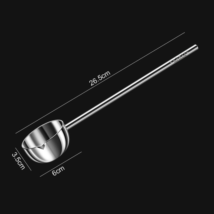 Kacheeg Stainless Steel Hot Oil Skillet Kitchen Small Oil Pouring Spoon
