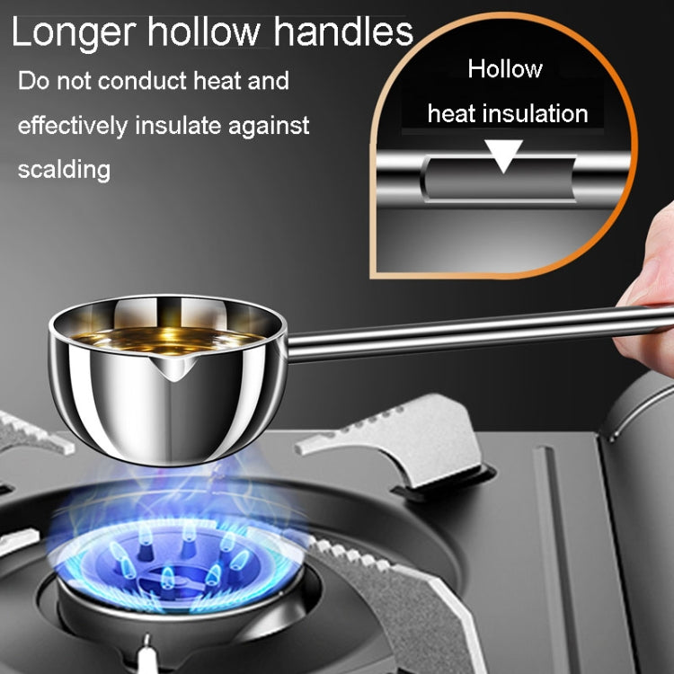 Kacheeg Stainless Steel Hot Oil Skillet Kitchen Small Oil Pouring Spoon