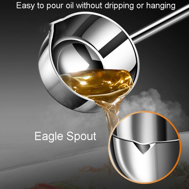 Kacheeg Stainless Steel Hot Oil Skillet Kitchen Small Oil Pouring Spoon