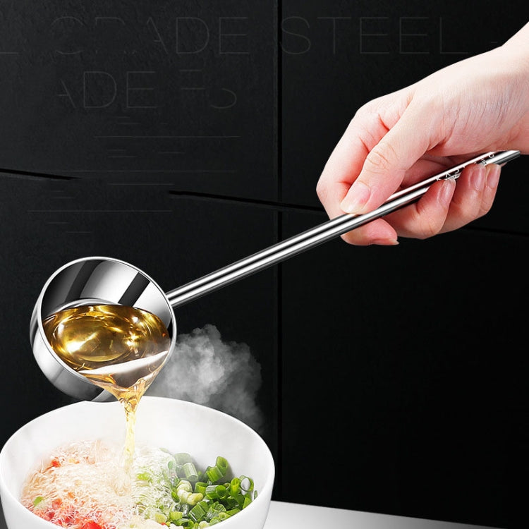 Kacheeg Stainless Steel Hot Oil Skillet Kitchen Small Oil Pouring Spoon