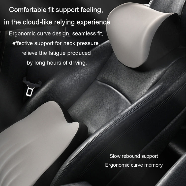 Car Memory Foam Neck Pillow Car Neck Rest Silk Pillow Car Seat Cervical Cushion