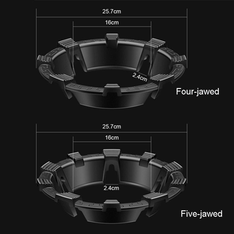 Kacheeg Household Gas Stove Gathering Fire Energy Saving Cover Kitchen Non-Slip Windscreen