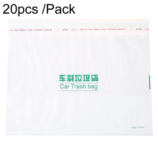 20pcs /Pack Car And Household Disposable Garbage Bag Self-Adhesive Automobile Storage Organizer