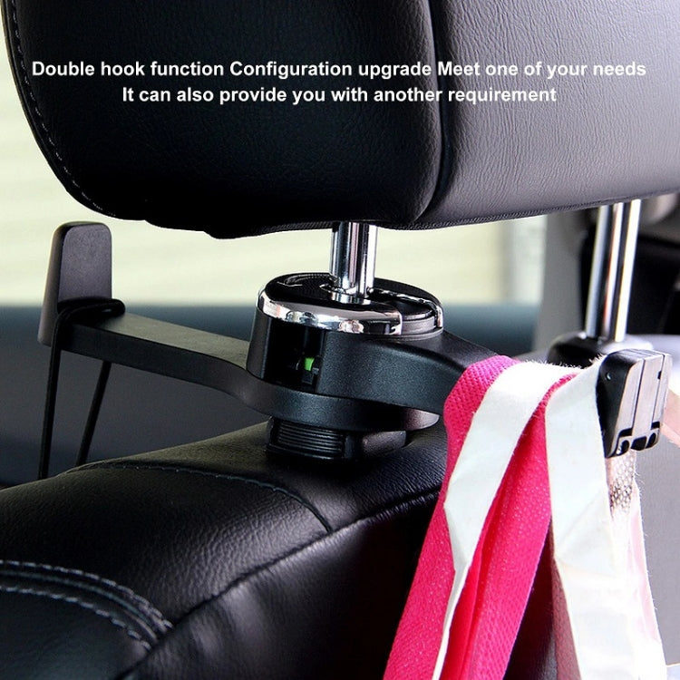 Car Back Seat Double Hook Phone Holder