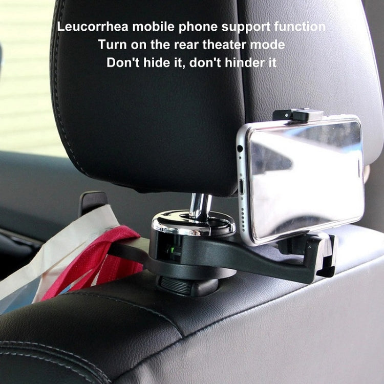 Car Back Seat Double Hook Phone Holder