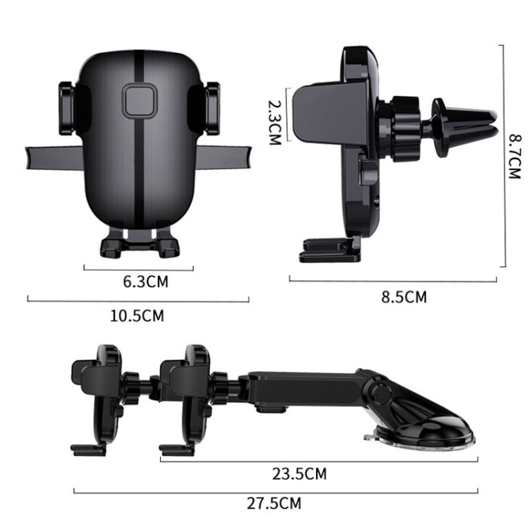 Car Cell Phone Telescopic Holder Universal Automobile Navigation Bracket