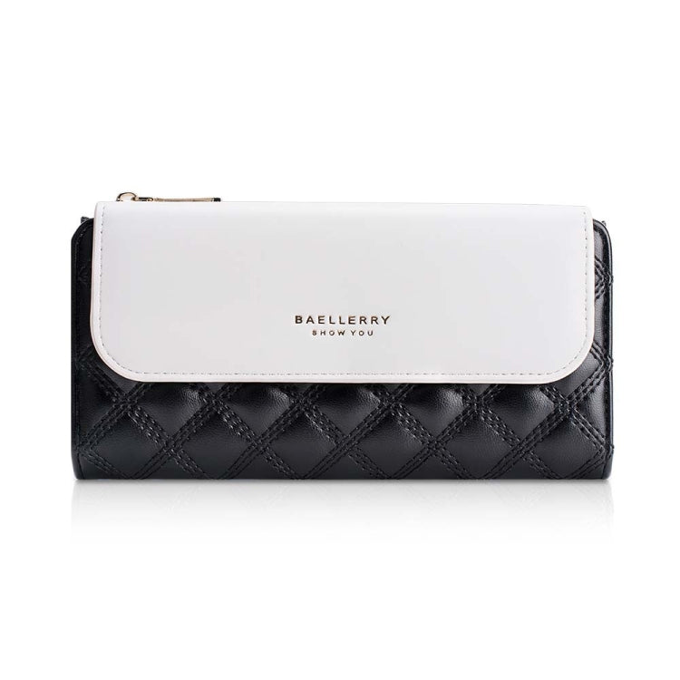 Baellerry N2403 Ladies Long Wallet with Multiple Card Slots Large Capacity Tri-fold Clutch Bag