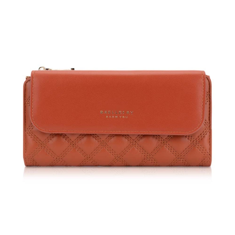 Baellerry N2403 Ladies Long Wallet with Multiple Card Slots Large Capacity Tri-fold Clutch Bag