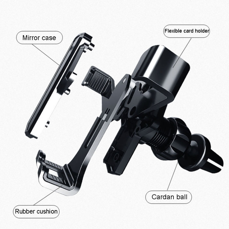 MCZBAO Car Gravity Cell Phone Holder Automotive Multifunctional Mirror Telescopic Navigation Mount