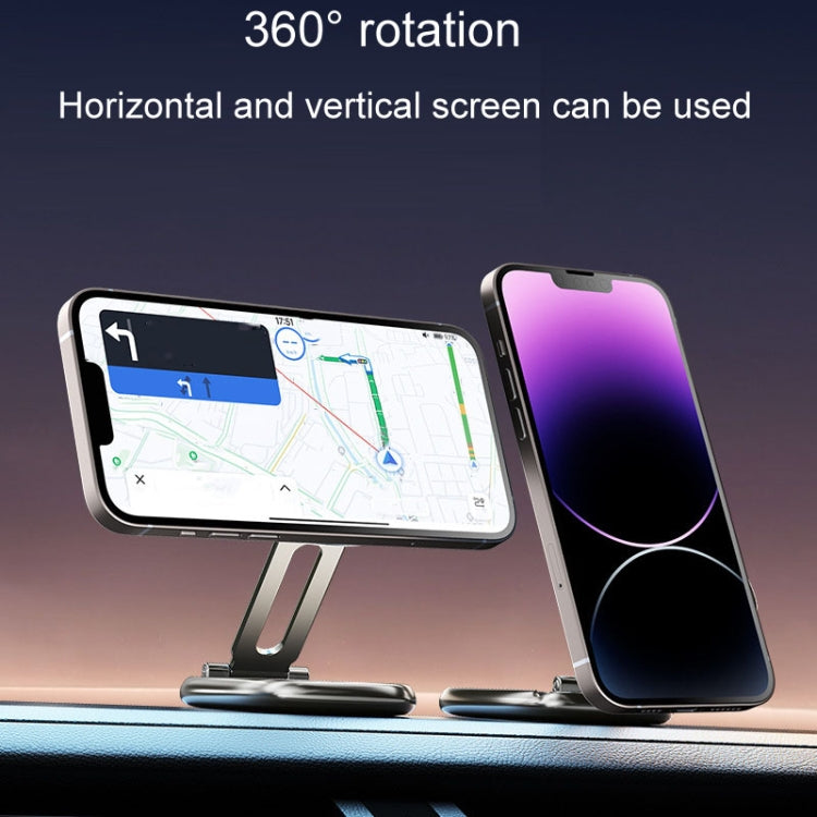Magnetic Car Phone Holder Automobile Rotatable Multifunctional Folding Stands