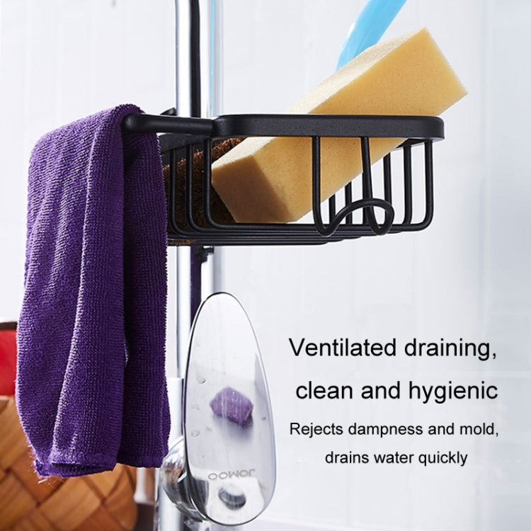 Kitchen Faucet Shelf No-Punch Sink Rag Drainage Basket Sponge Drainage Storage Rack