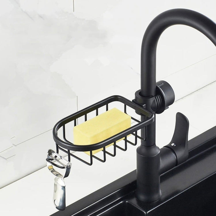 Kitchen Faucet Shelf No-Punch Sink Rag Drainage Basket Sponge Drainage Storage Rack